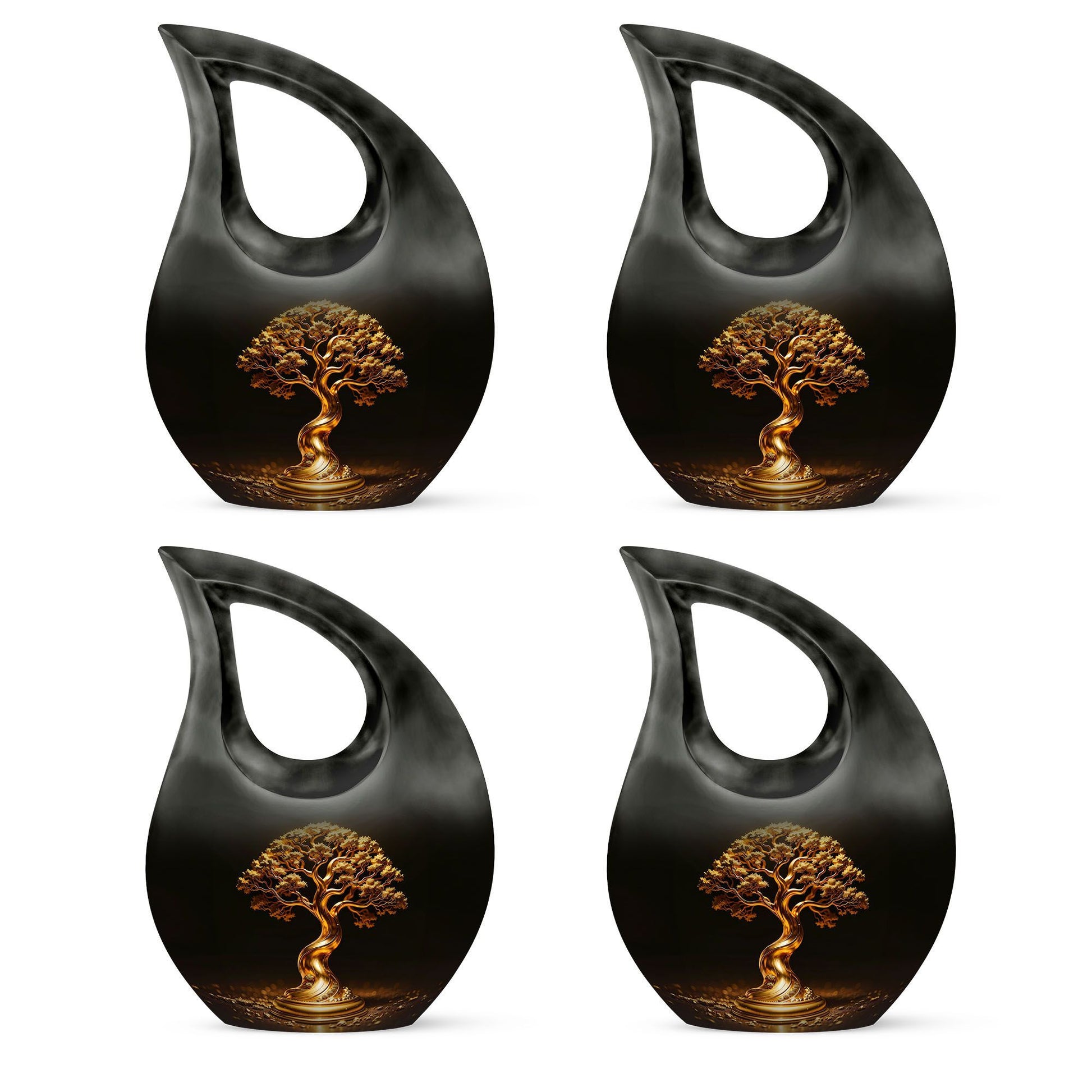 Teardrop Shaped  Keepsake Set of 4