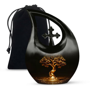 Teardrop Shaped  Large Urn 10 Inch