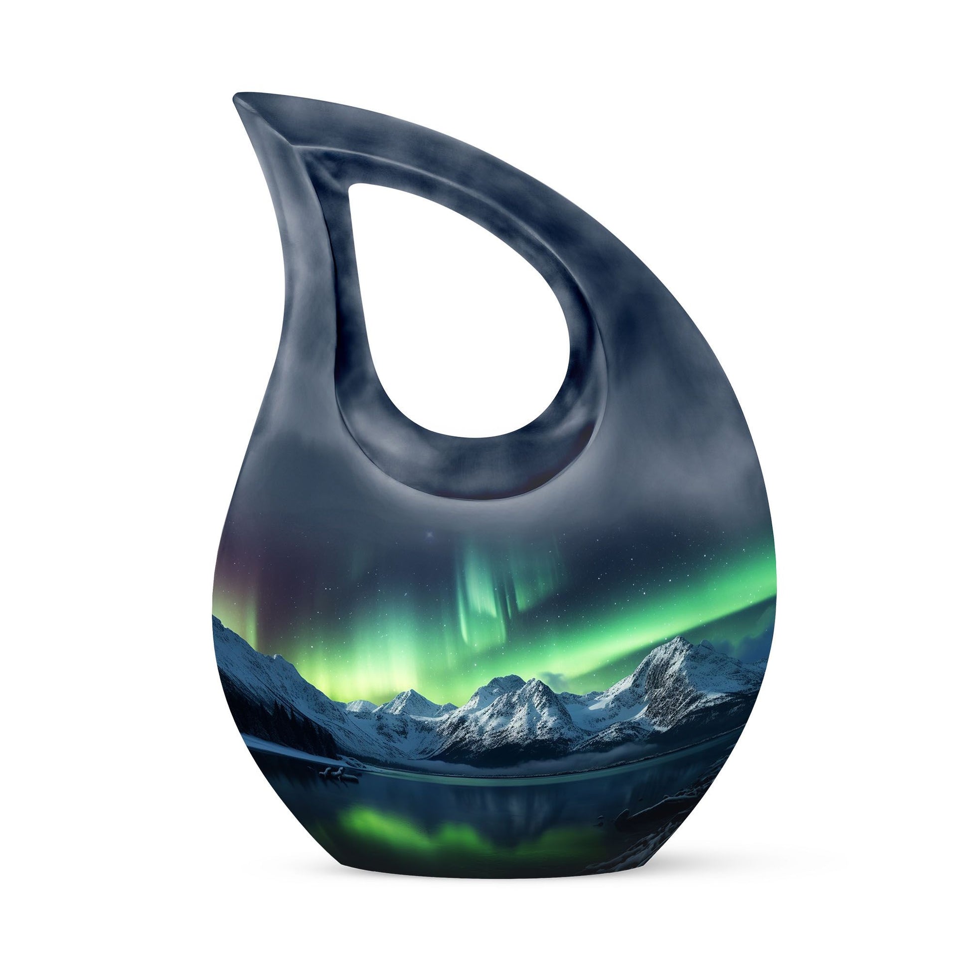 Teardrop Shape Aurora Borealis Urn Keepsake 3 Inch