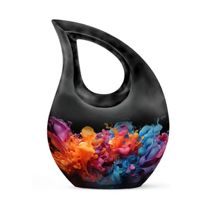 Teardrop Shape Abstract Urn Keepsake 3 Inch