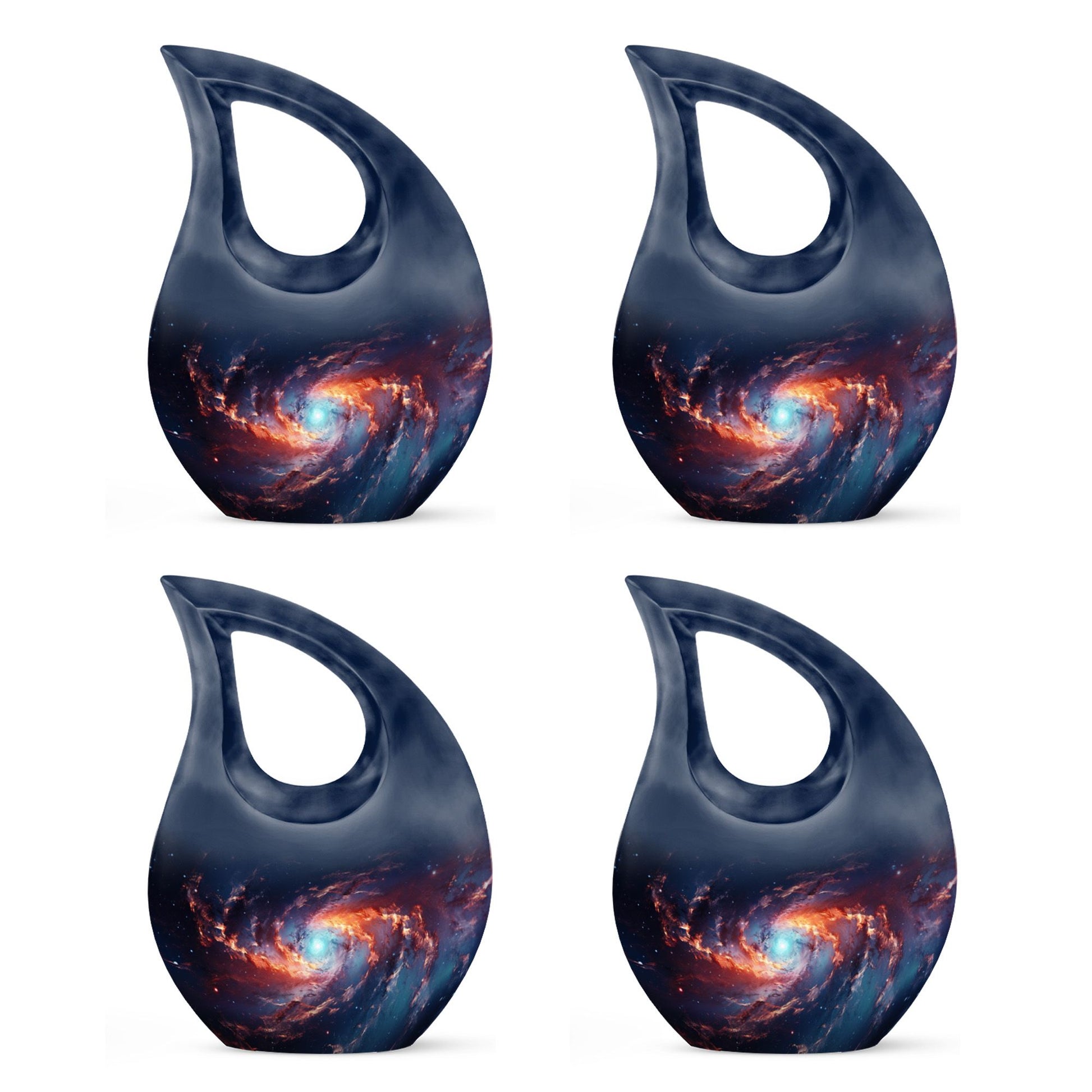 Teardrop Shape Abstract Urn Keepsake Urn Pack of 4