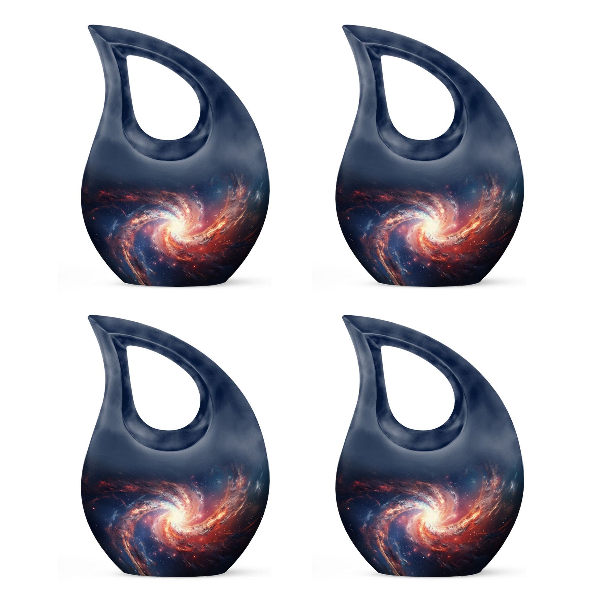 Teardrop Shape Abstract Urn Keepsake Urn Pack of 4