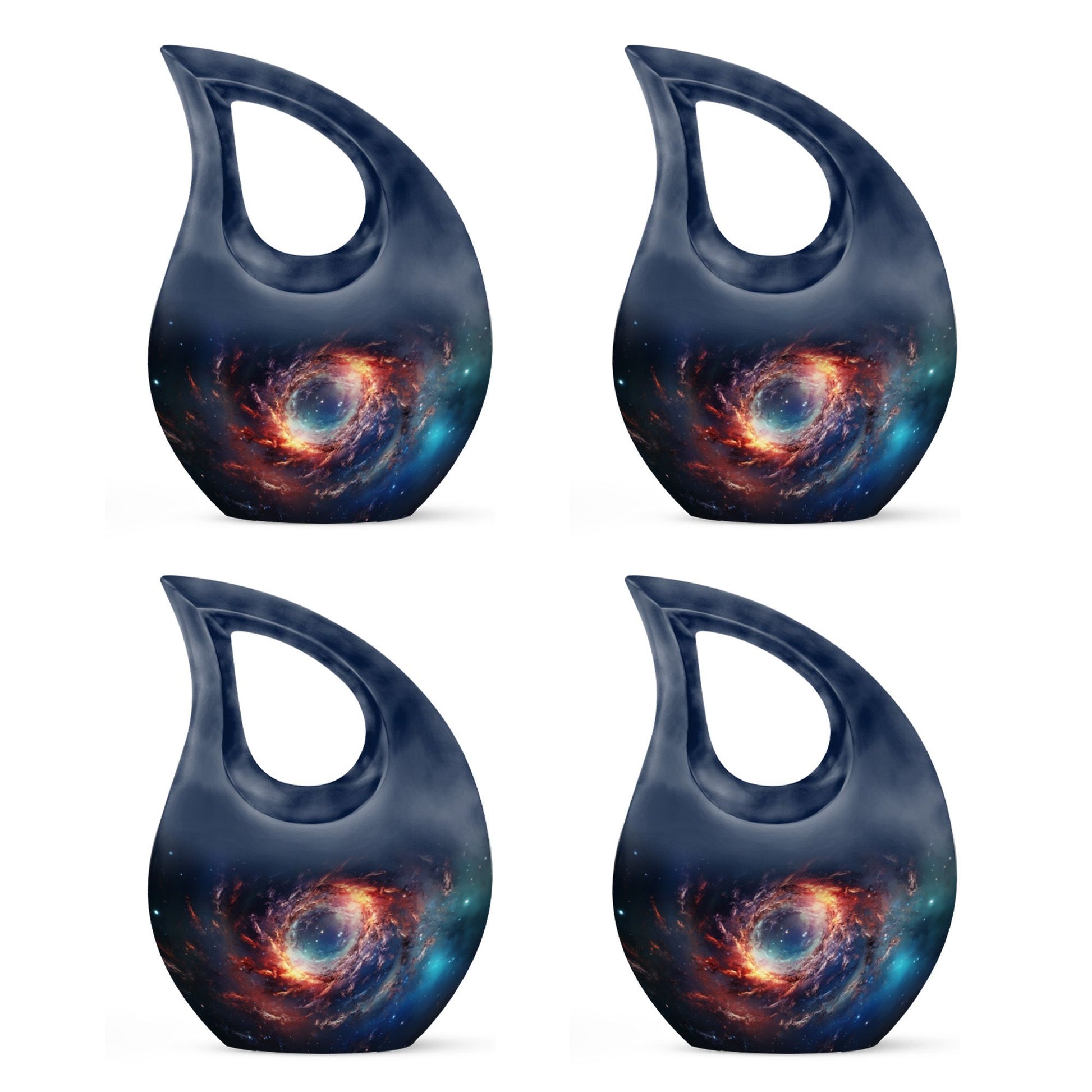 Teardrop Shape Abstract Urn Keepsake Urn Pack of 4