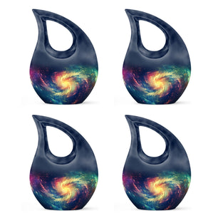 The Cosmic Dance - Galaxy Urn Large Teardrop, Heart Urn For Ashes