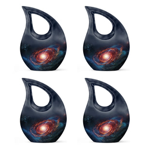 Stars In The Galactic Nexus - Galaxy Urn Teardrop, Heart Cremation Urn