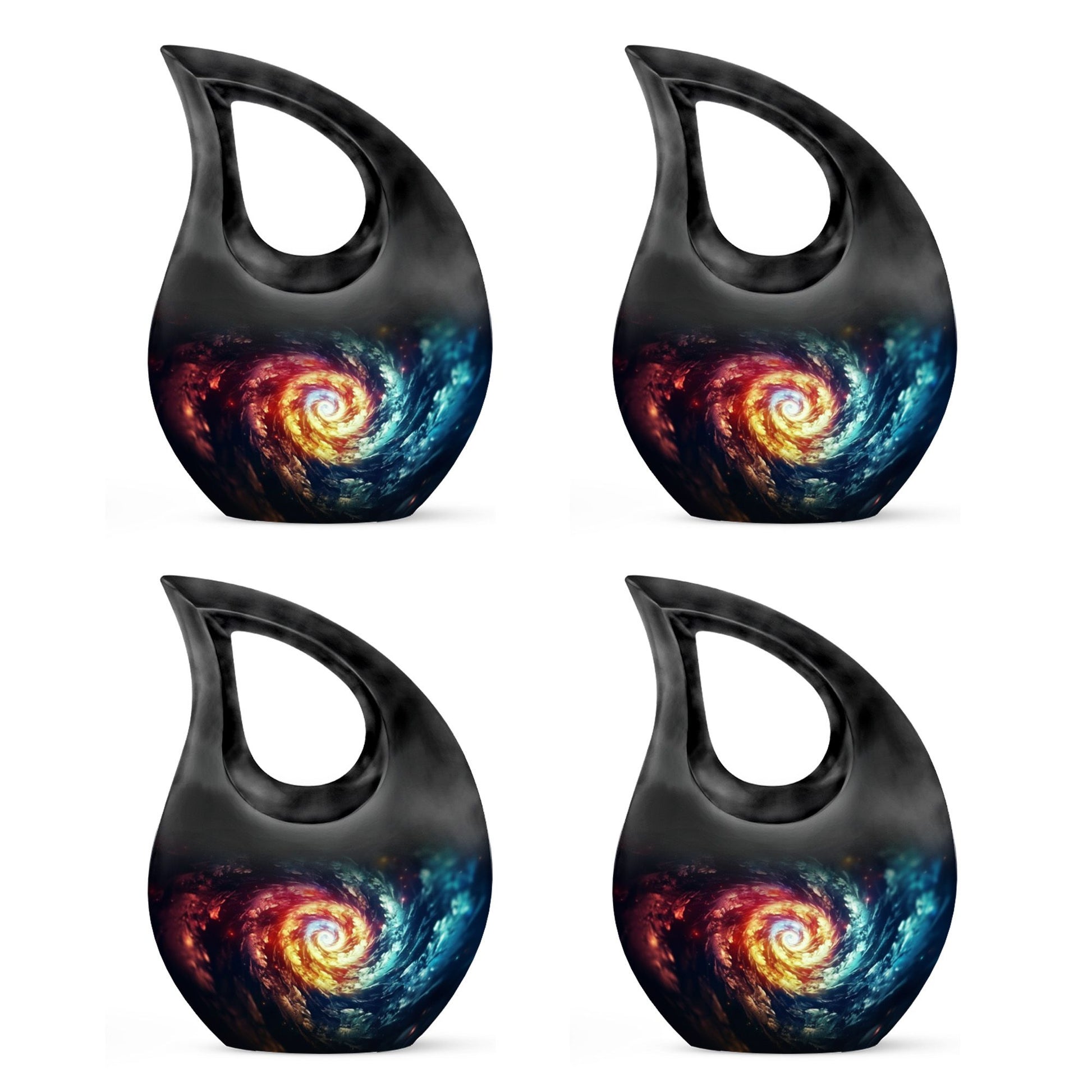 The Cosmic Dance Of Infinity - Galaxy Urn Teardrop, Heart Shape Urn