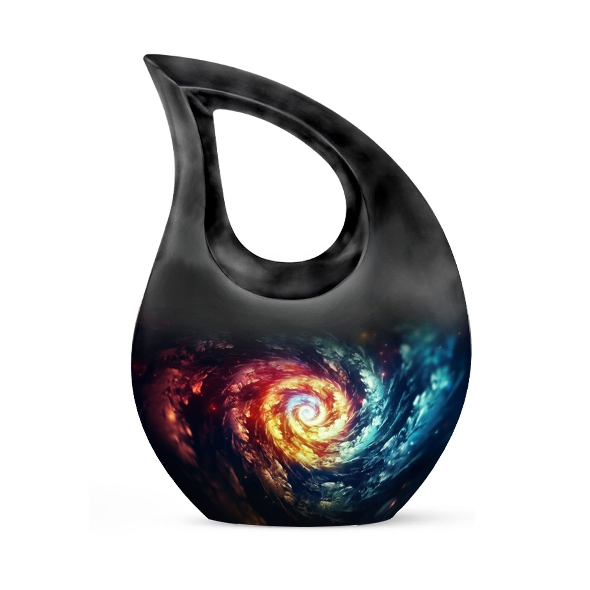 The Cosmic Dance Of Infinity - Galaxy Urn Teardrop, Heart Shape Urn