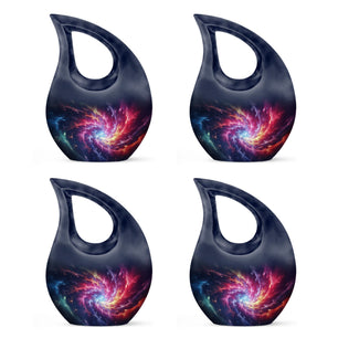 Symphony Cosmos - Galaxy Urn Teardrop, Heart Cremation Urn For Ashes