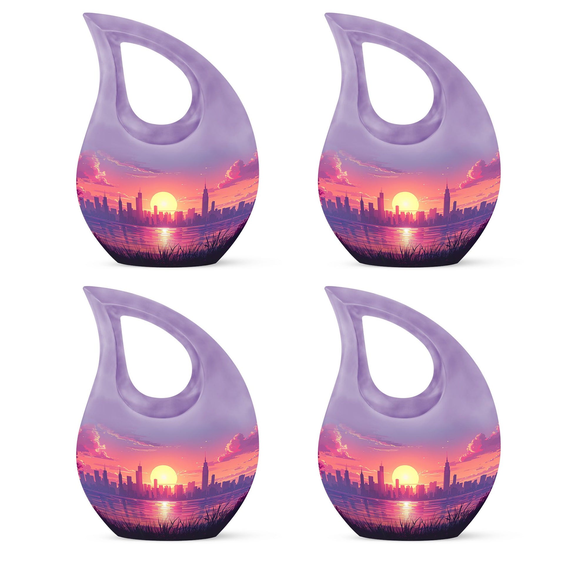 Urban Oasis - Car Urn Large Teardrop, Heart Urn For Ashes