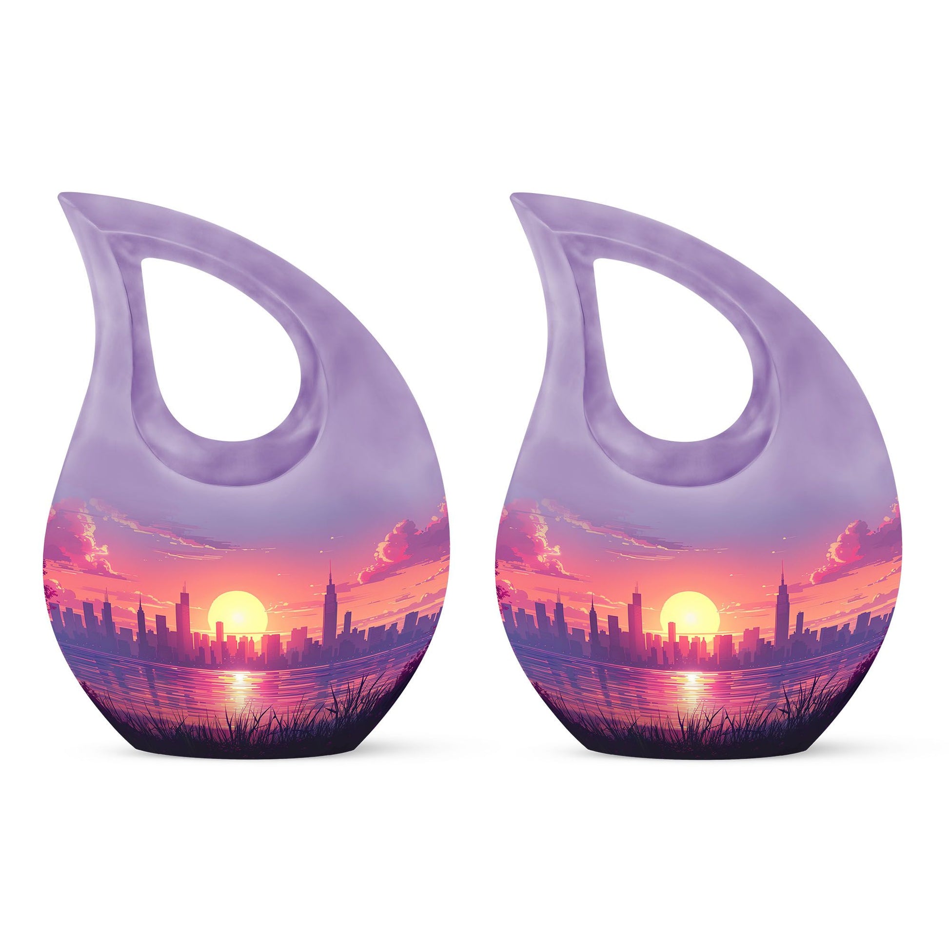 Urban Oasis - Car Urn Large Teardrop, Heart Urn For Ashes