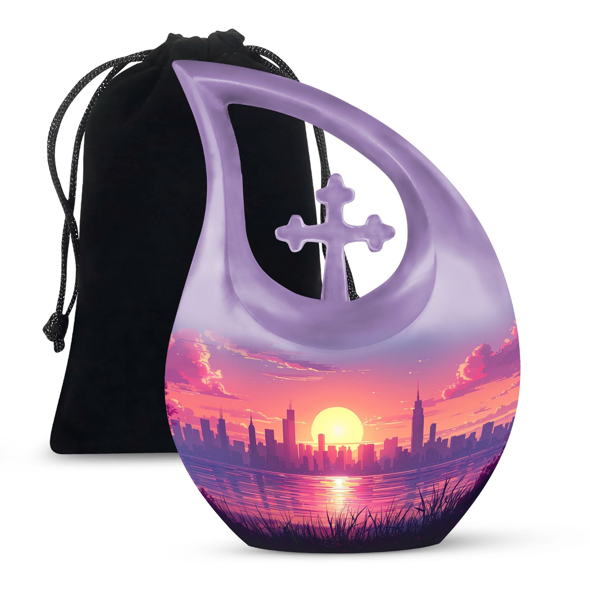 Urban Oasis - Car Urn Large Teardrop, Heart Urn For Ashes