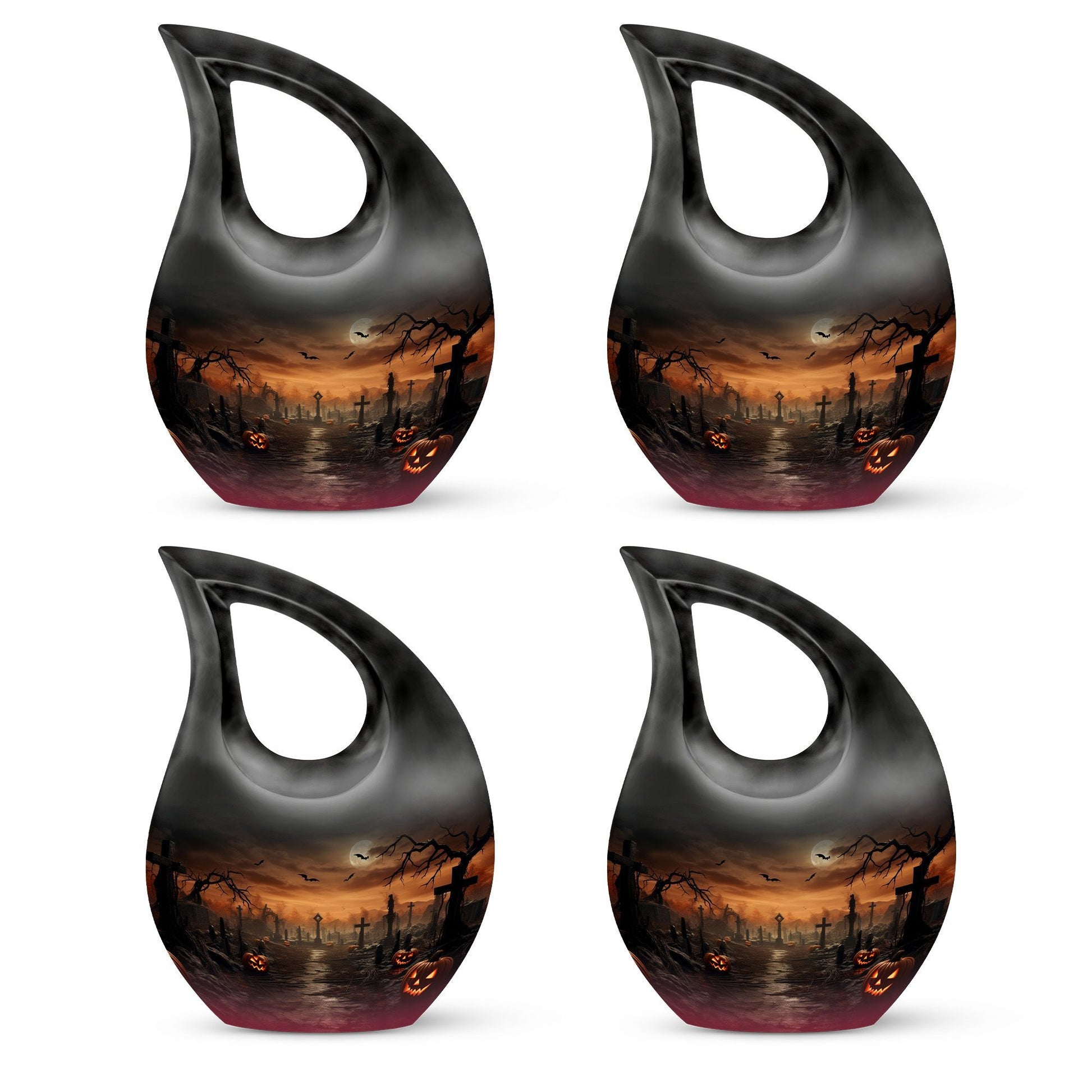 Teardrop Shaped  Keepsake Set of 4
