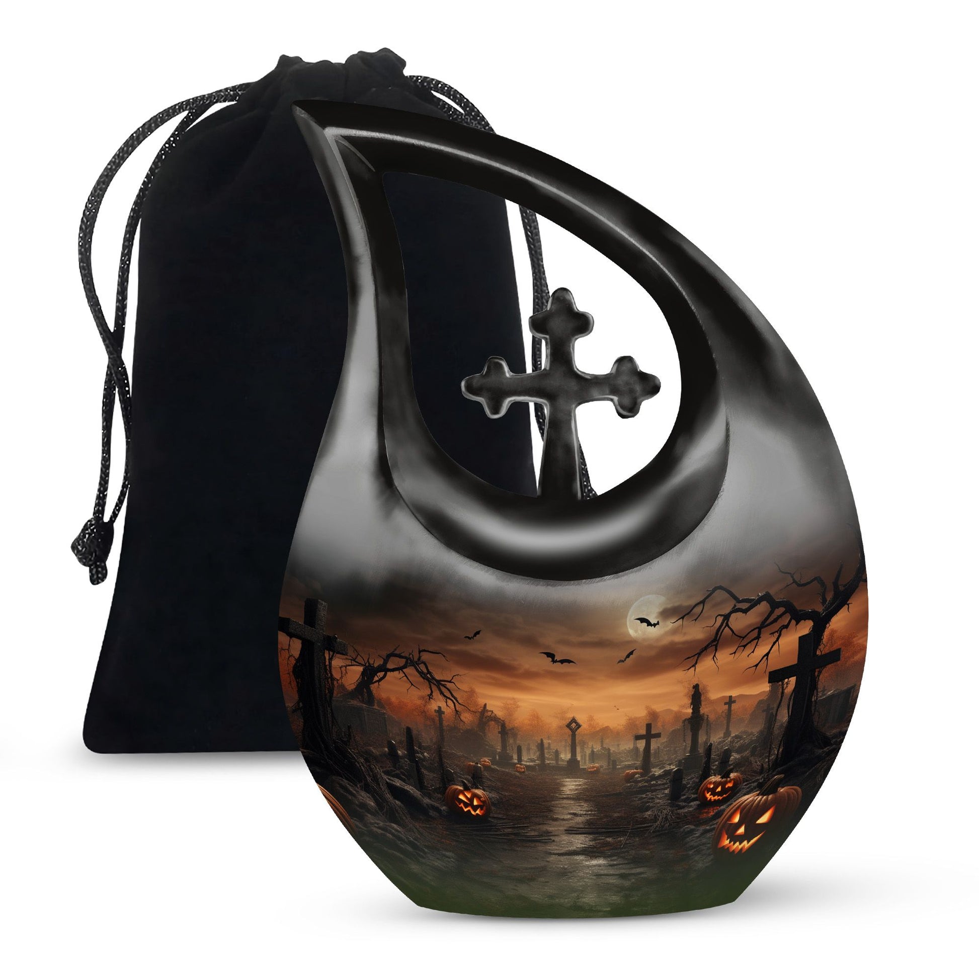 Teardrop Shaped  Large Urn 10 Inch