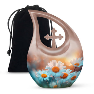 Teardrop Shaped  Large Urn 10 Inch