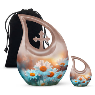 Teardrop Shaped  Large Urn With 1 Keepsake