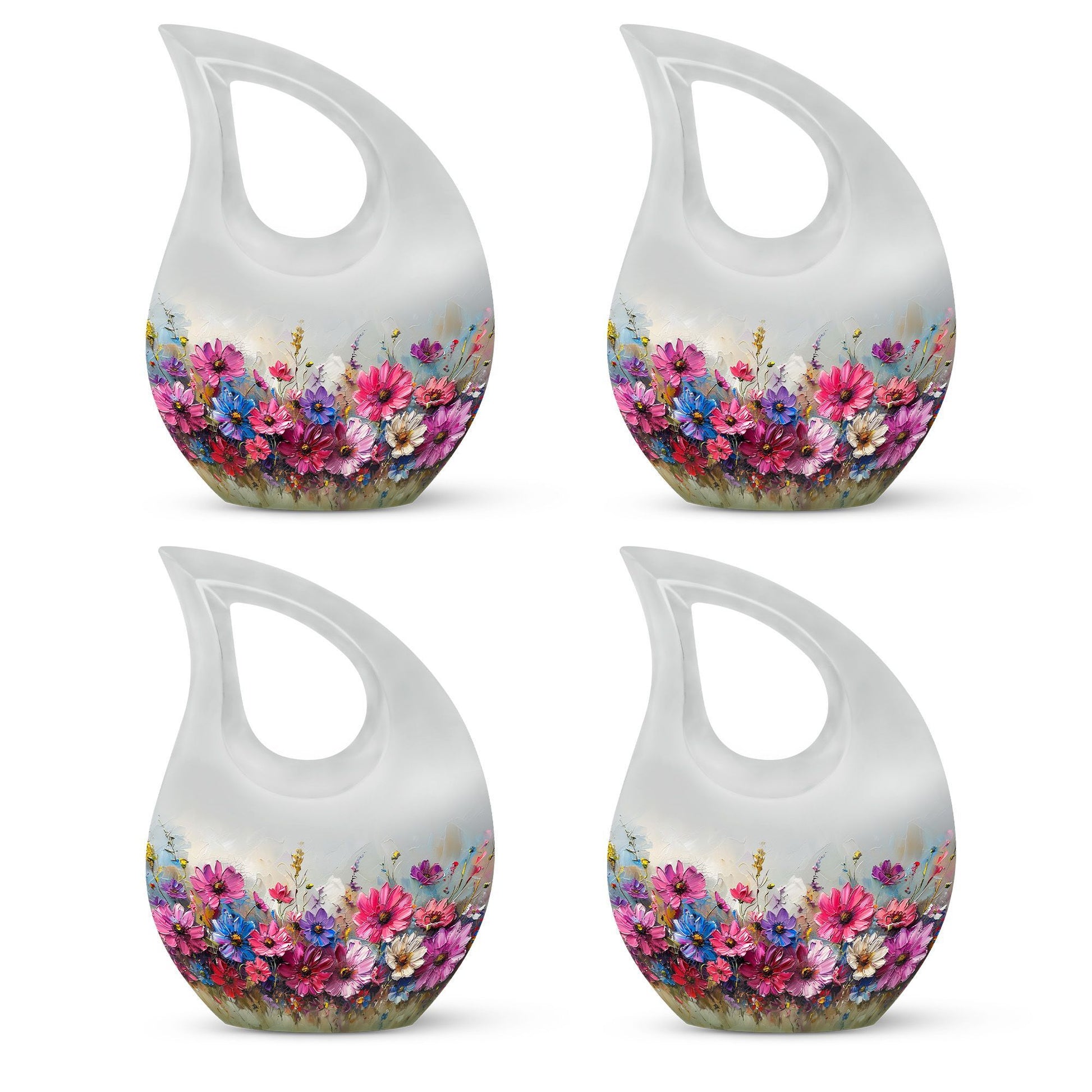 Teardrop Shaped  Keepsake Set of 4
