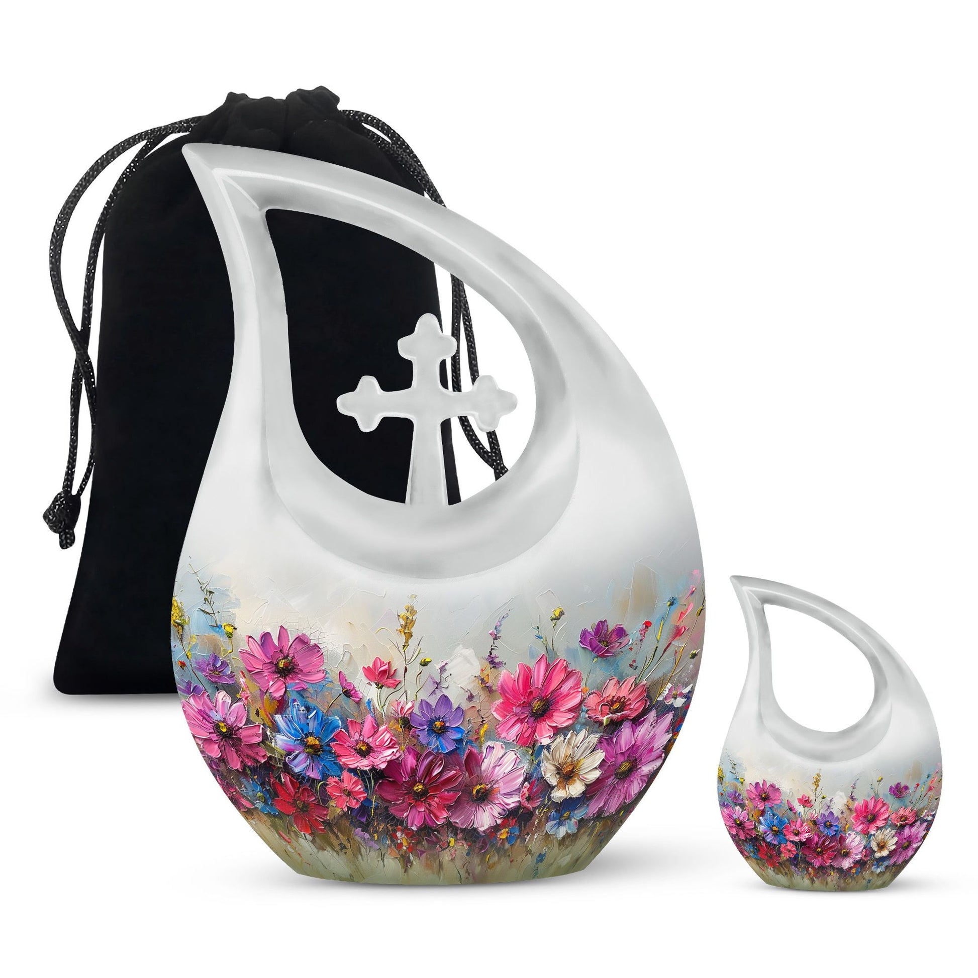 Teardrop Shaped  Large Urn With 1 Keepsake