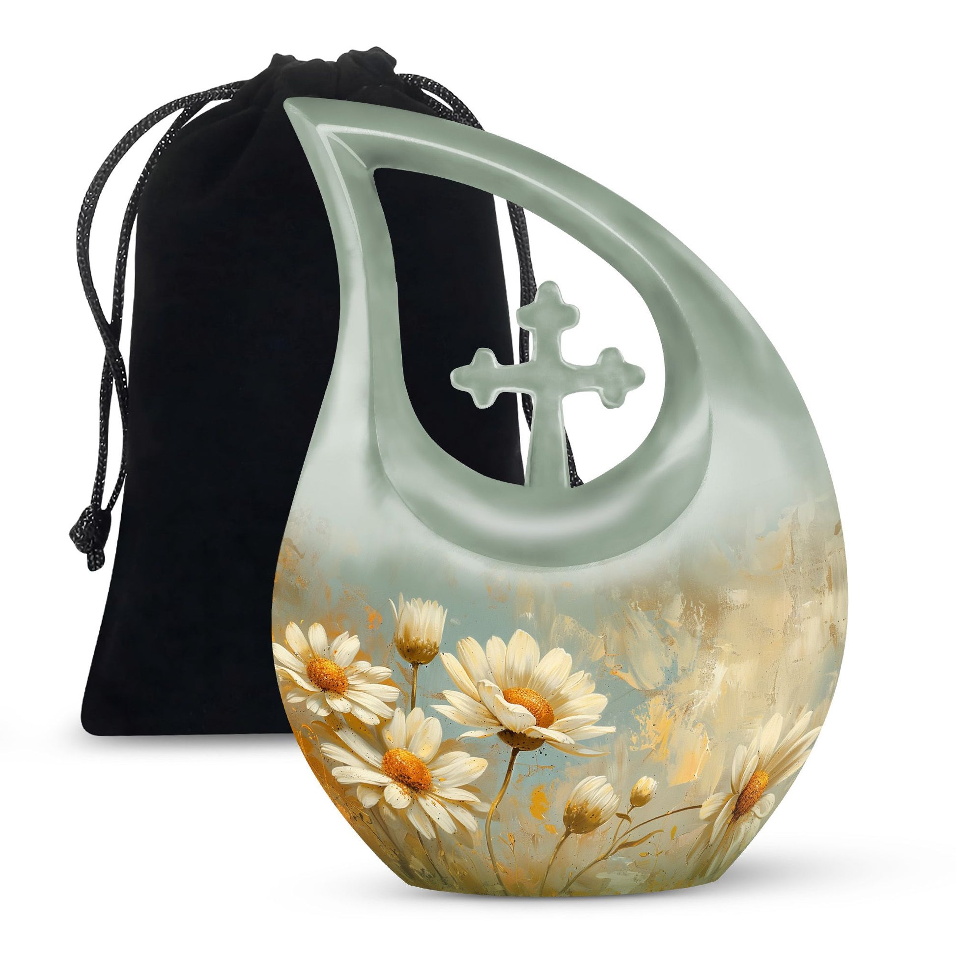 Teardrop Shaped  Large Urn 10 Inch