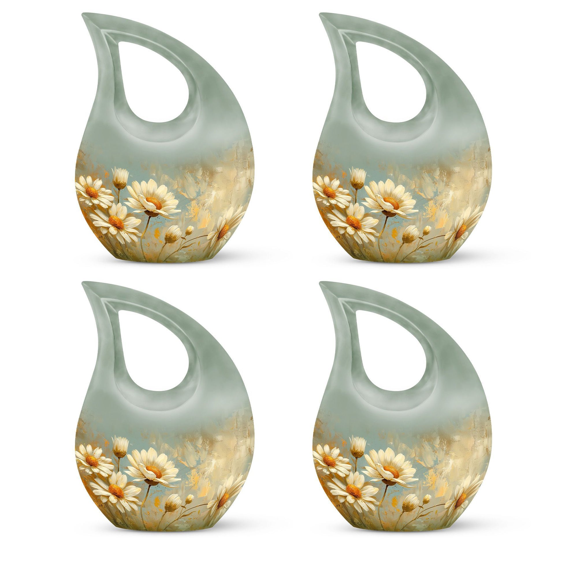 Teardrop Shaped  Keepsake Set of 4
