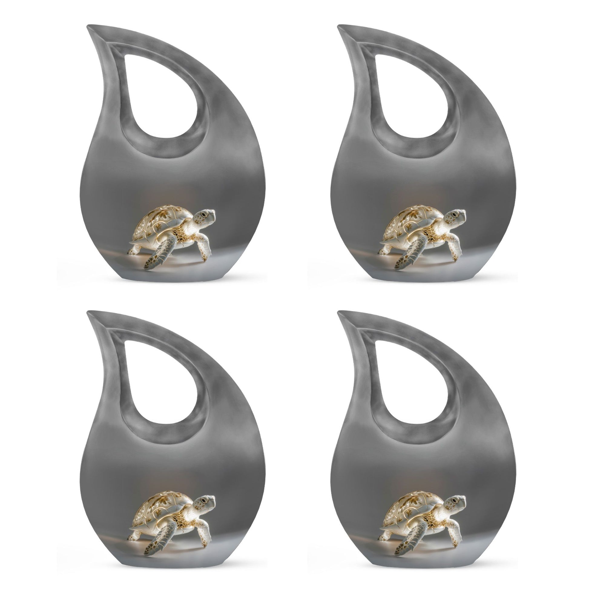 Teardrop Shaped  Keepsake Set of 4