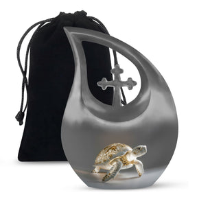 Teardrop Shaped  Large Urn 10 Inch