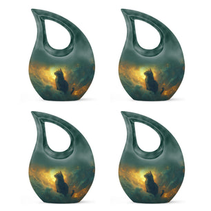 Teardrop Shaped  Keepsake Set of 4