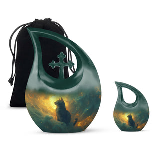 Teardrop Shaped  Large Urn With 1 Keepsake