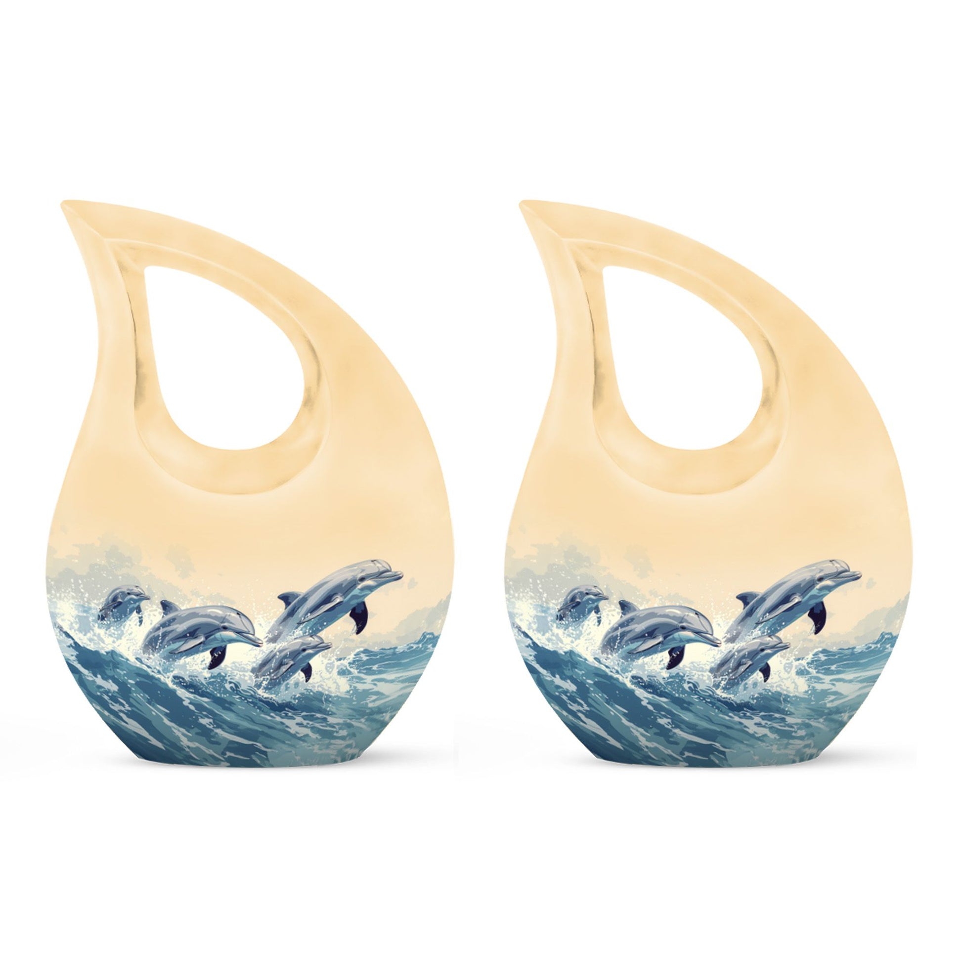 Teardrop Shaped  Keepsake Set of 2