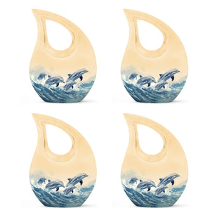 Teardrop Shaped  Keepsake Set of 4