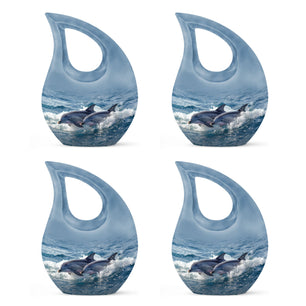 Teardrop Shaped  Keepsake Set of 4