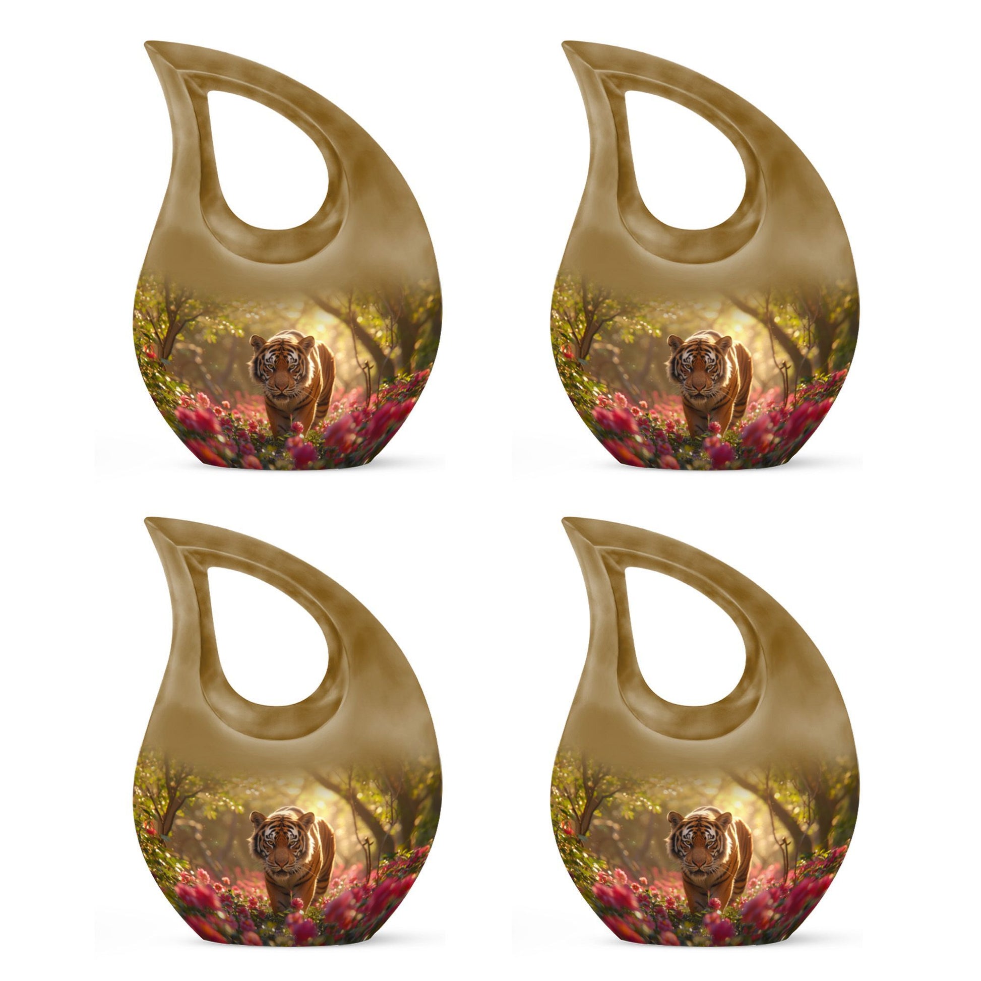 Teardrop Shaped  Keepsake Set of 4