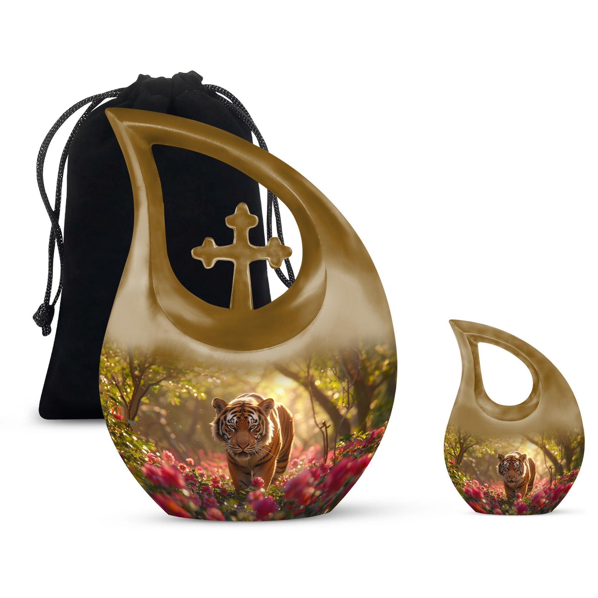 Teardrop Shaped  Large Urn With 1 Keepsake