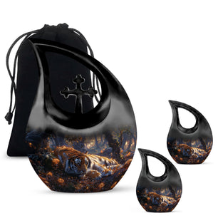 Teardrop Shaped  Large Urn With 2 Keepsake
