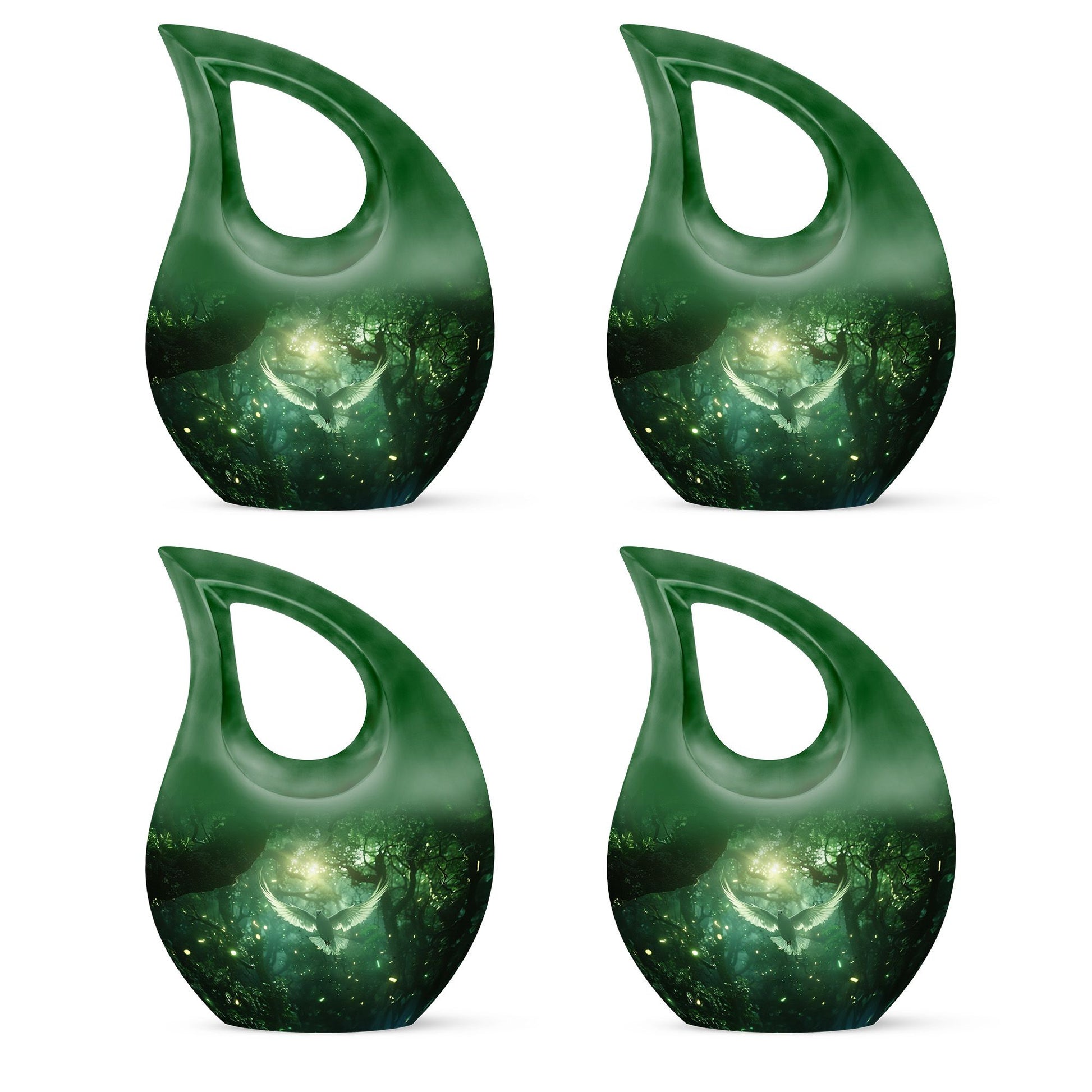 Teardrop Shaped  Keepsake Set of 4