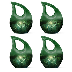 Teardrop Shaped  Keepsake Set of 4