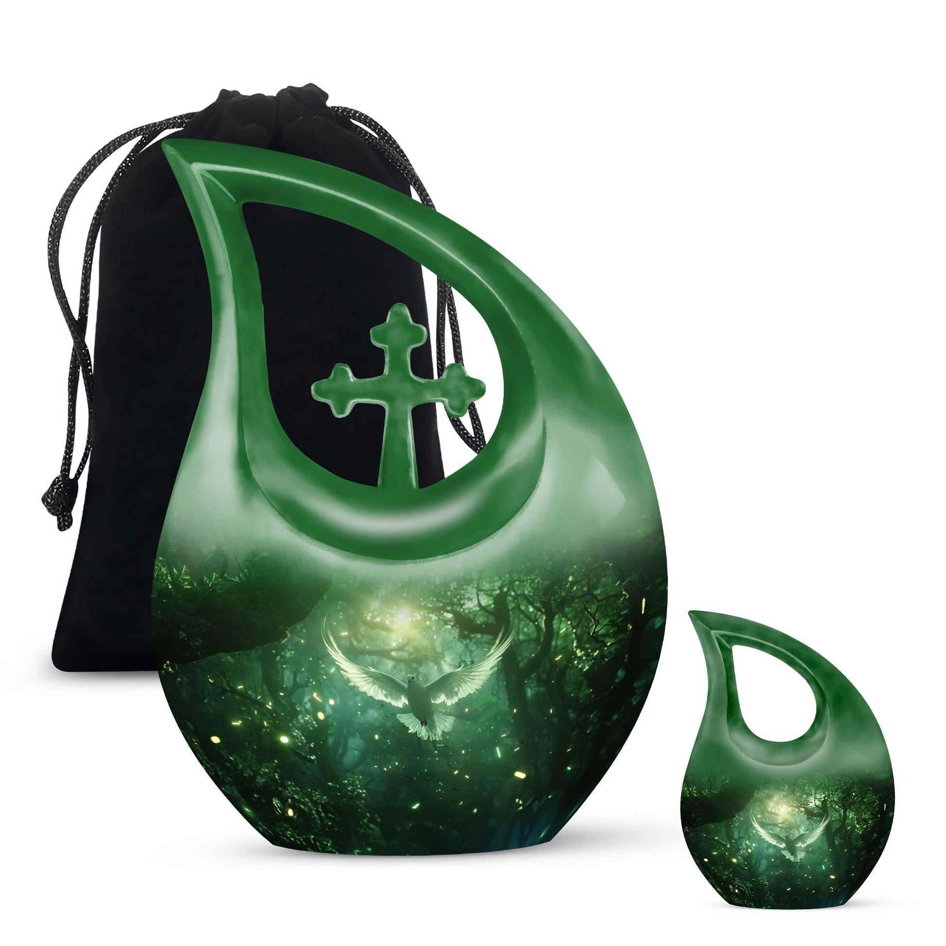 Teardrop Shaped  Large Urn With 1 Keepsake
