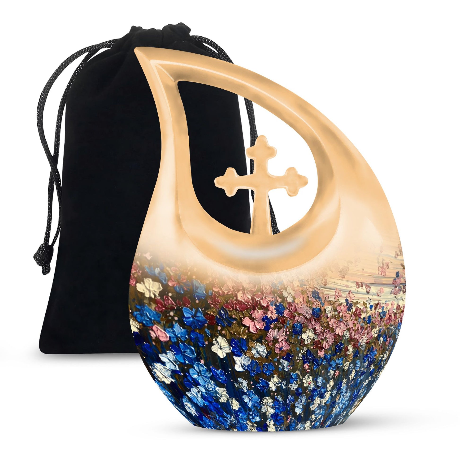 Flowers Urns For Women Funeral, Ashes Cremation Urn