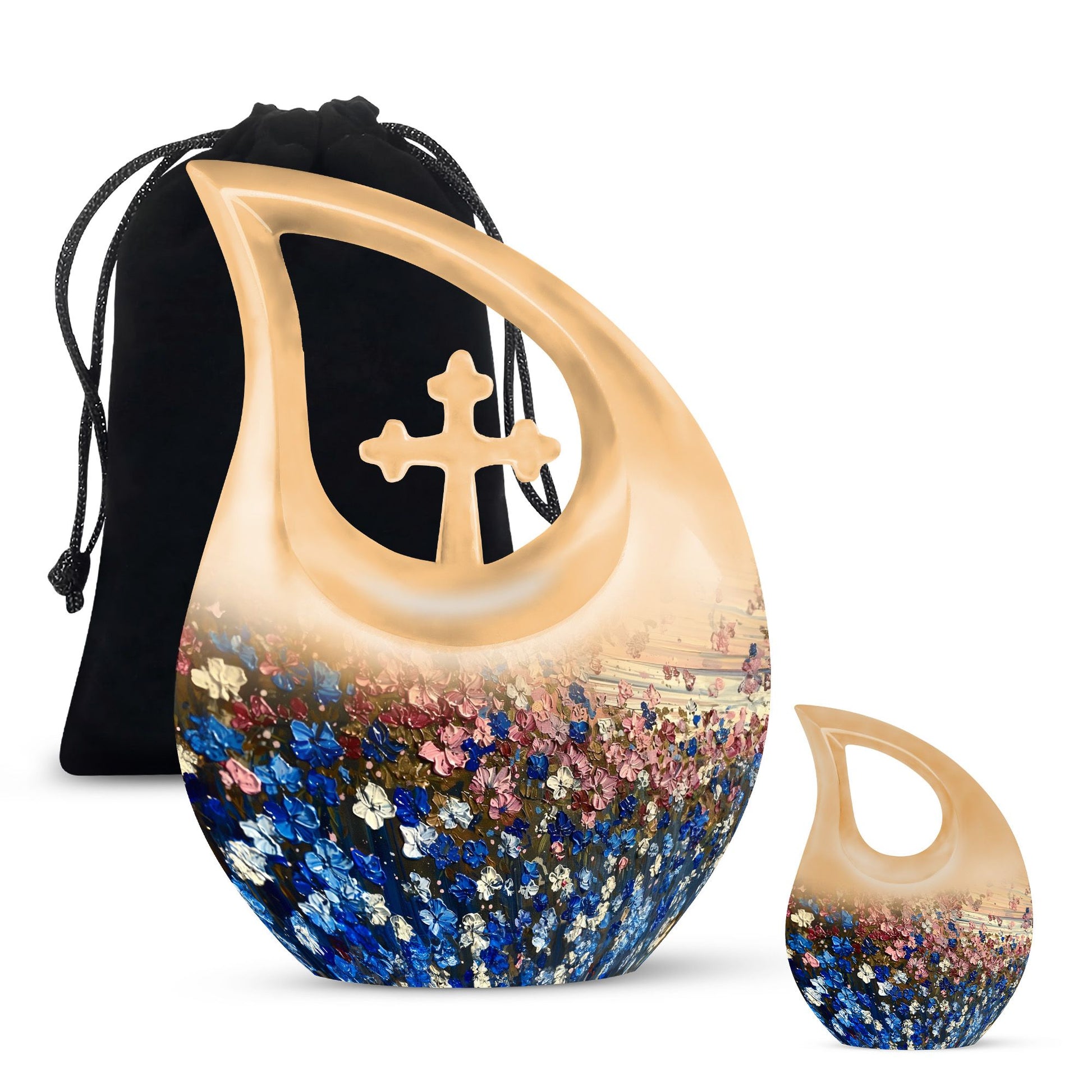 Flowers Urns For Women Funeral, Ashes Cremation Urn