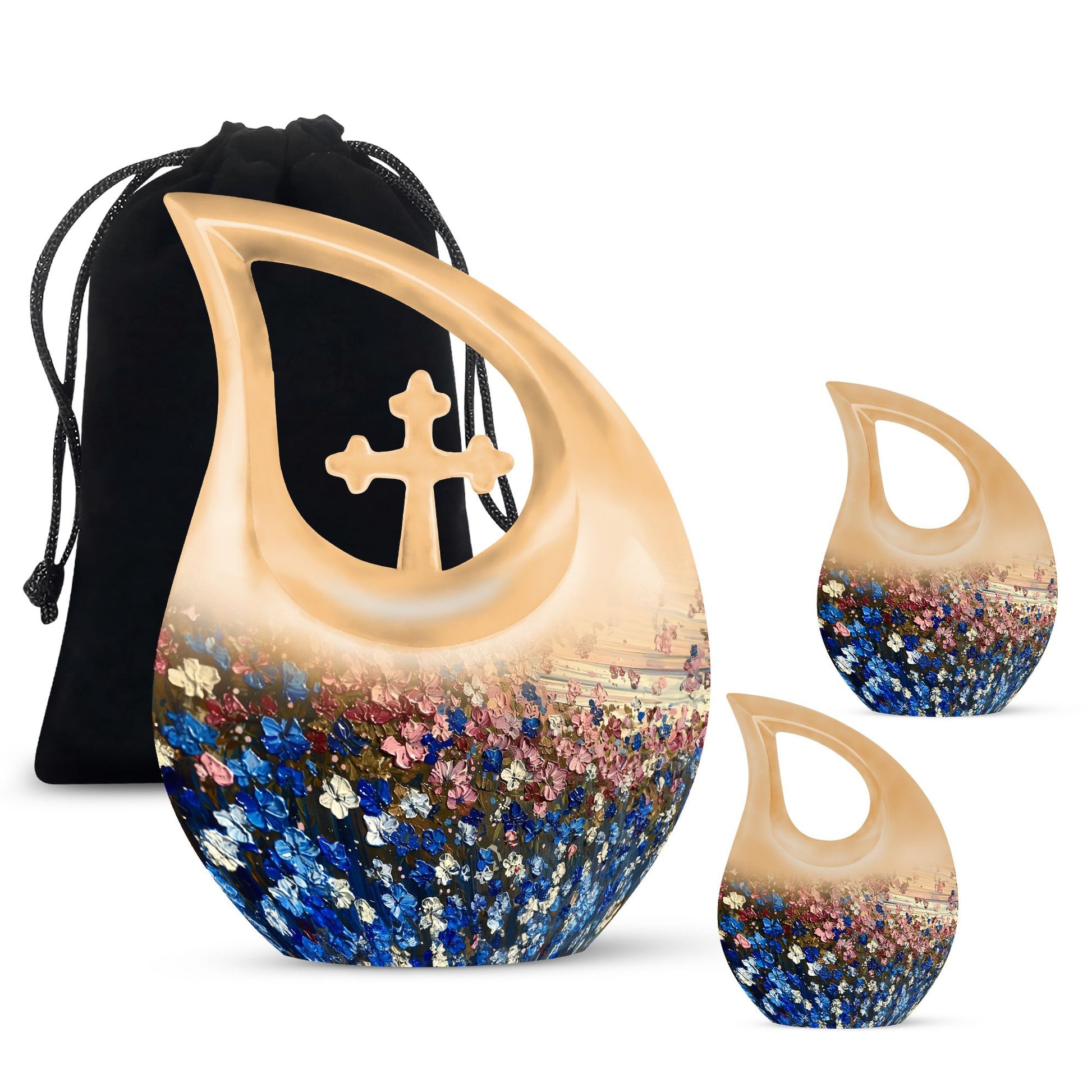 Flowers Urns For Women Funeral, Ashes Cremation Urn