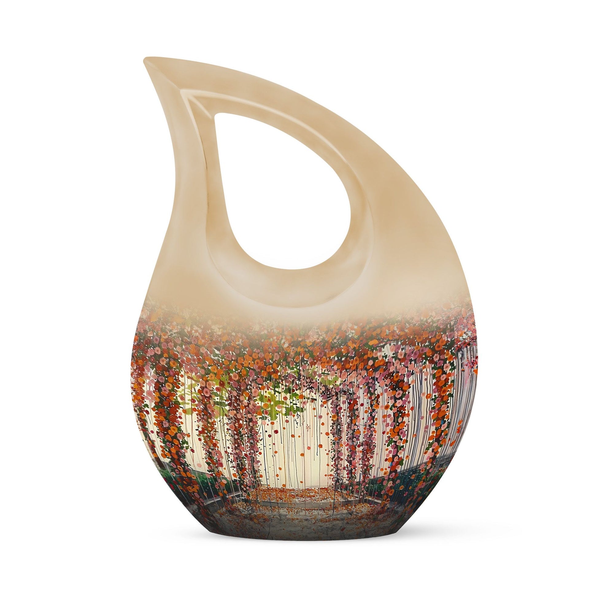 Flowers Small Ashes Urn Funeral, Ashes Memorial Urn