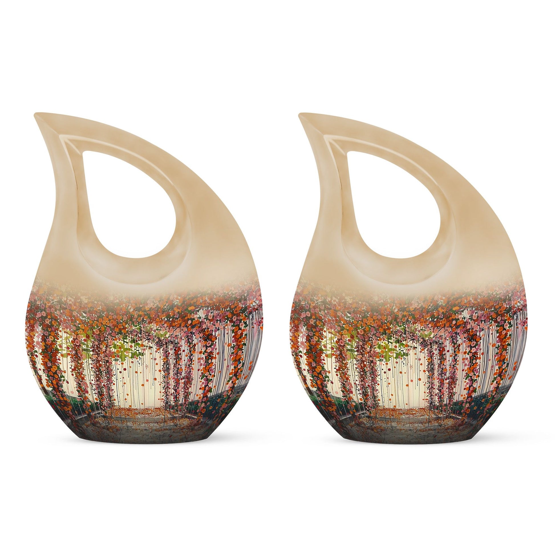 Flowers Small Ashes Urn Funeral, Ashes Memorial Urn