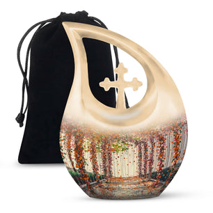Flowers Small Ashes Urn Funeral, Ashes Memorial Urn