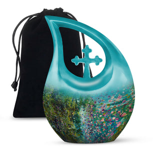 Flowers Urn Vase Funeral, Ashes Cremation Urn For Ashes