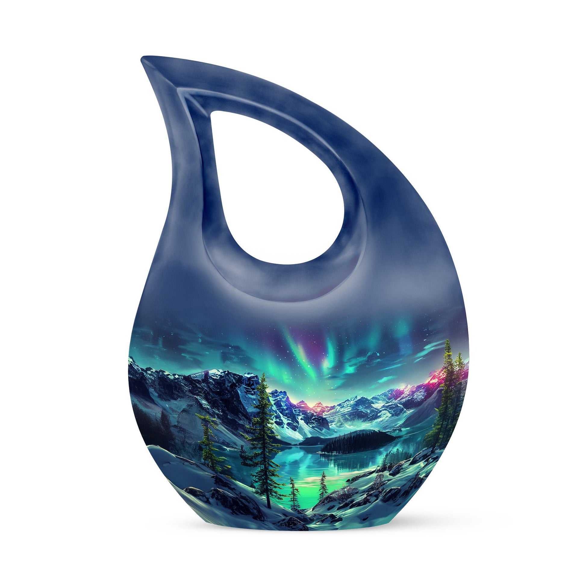 Aurora Borealis Little Urns Large Funeral, Ashes Urn For Ashes