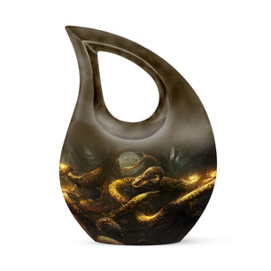 Snake Adult Size Urn Funeral, Ashes Cremation Urn