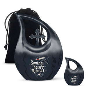 Baseball Personal Urn Funeral, Ashes Memorial Urn
