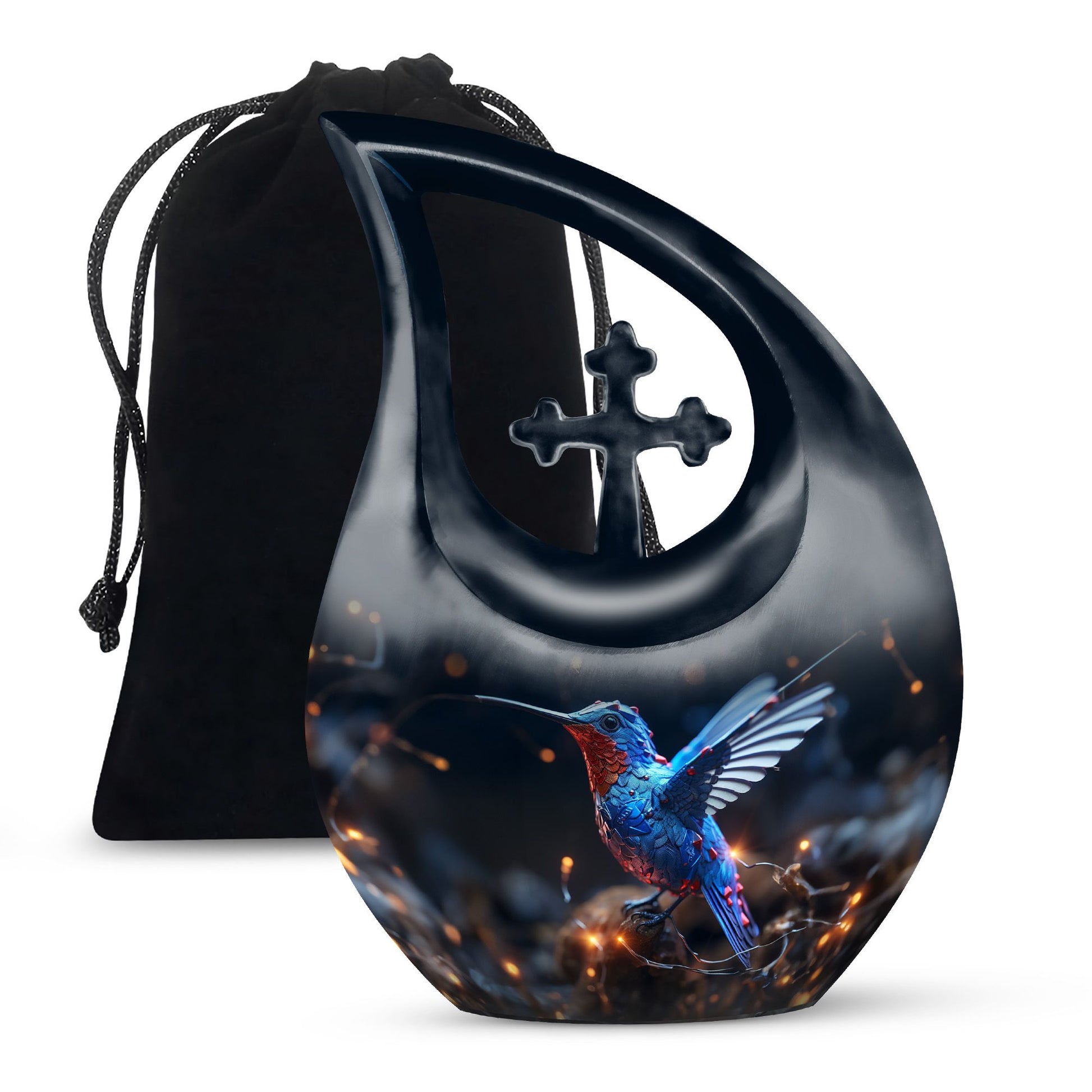 Humming Birds Urns Large Funeral, Ashes Urn For Ashes