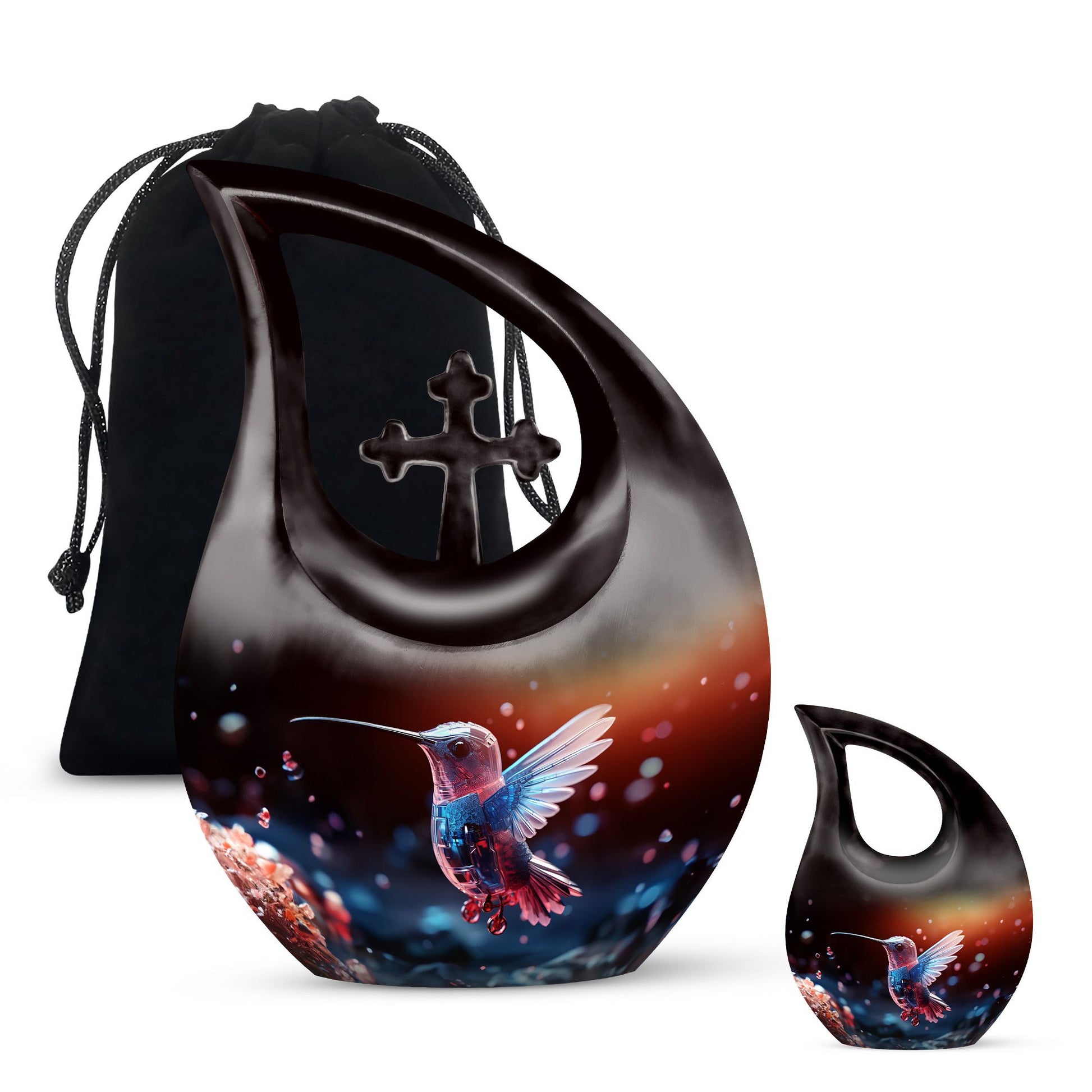Humming Birds Cremation Keepsakes Funeral, Ashes Cremation Urn