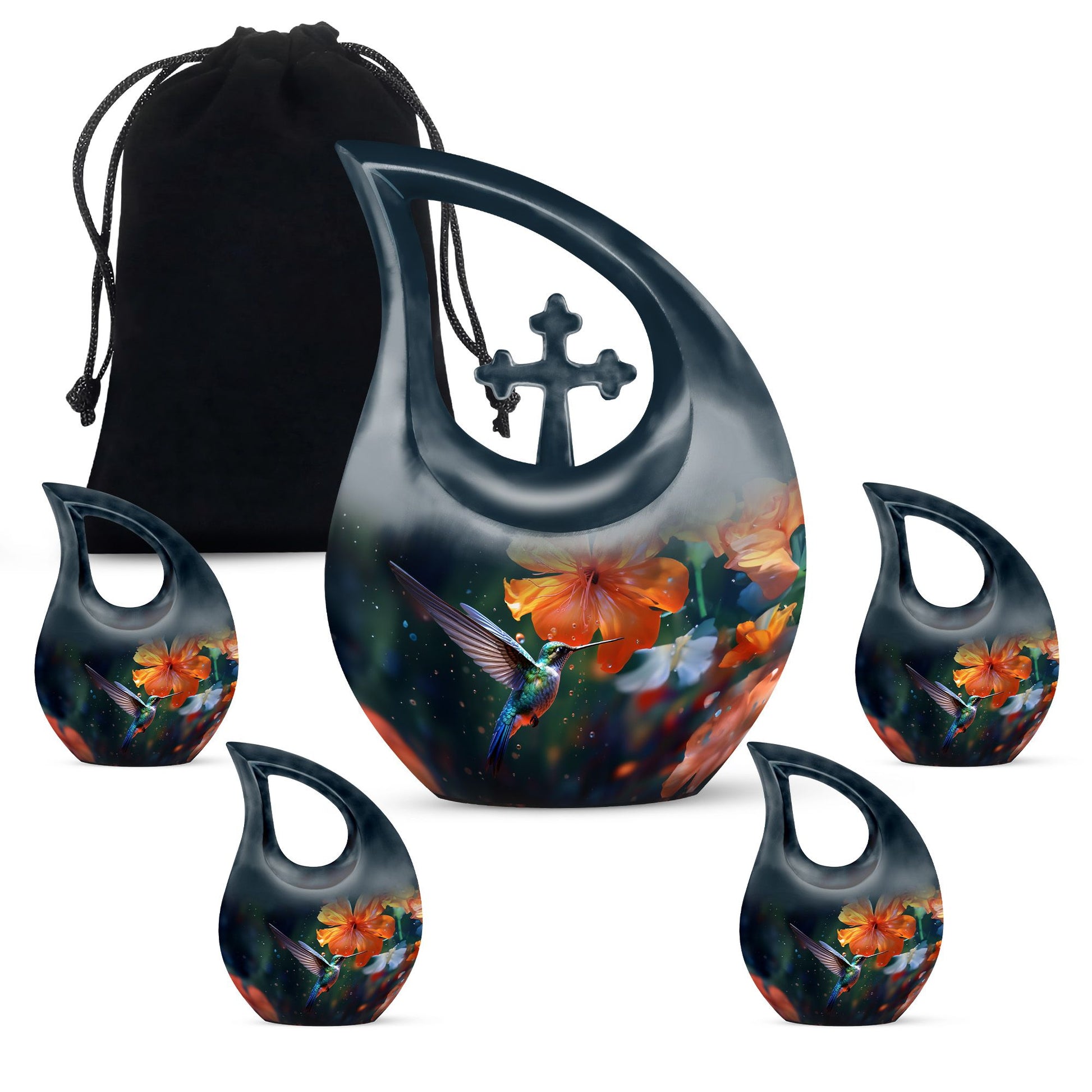 Humming Birds Urn For Ashes Funeral, Ashes Cremation Urn For Ashes