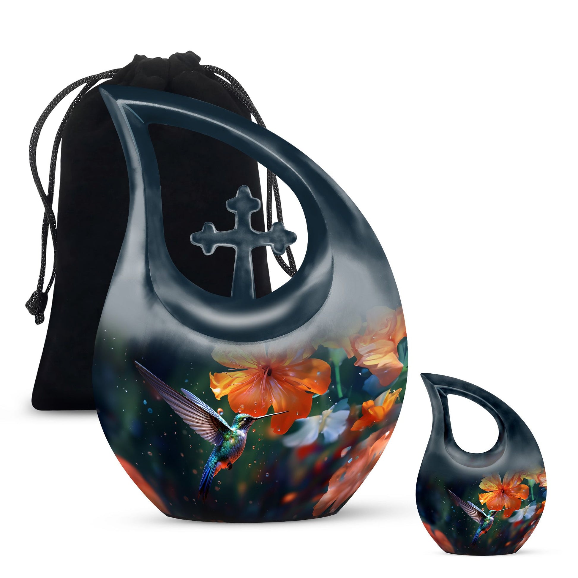 Humming Birds Urn For Ashes Funeral, Ashes Cremation Urn For Ashes